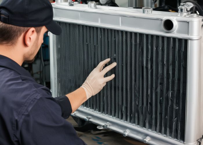 Complete radiator replacement process with quality OEM parts