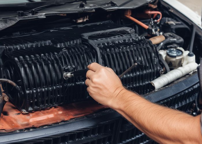 Complete coolant flush and replacement service