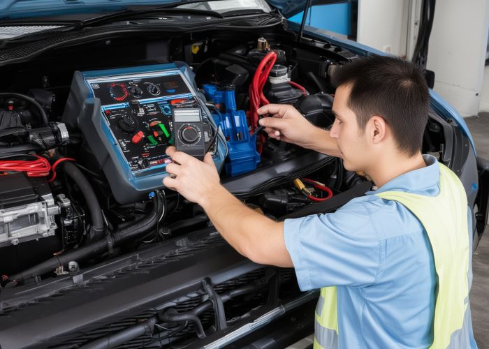 Professional cooling system diagnostic testing equipment and process