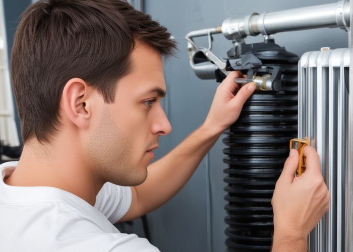 Thorough radiator inspection and diagnostic assessment by professional technician